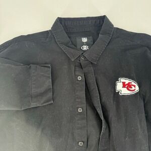 NFL Kansas City Chiefs Darius Rucker Collection XXXL Black Button Up Shirt‎
